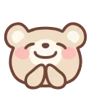 HD pastel bear emoji 🙏