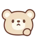 HD pastel bear emoji 🤔