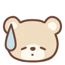 HD pastel bear emoji 😓