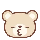 HD pastel bear emoji 😙