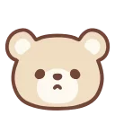 HD pastel bear emoji 🙁
