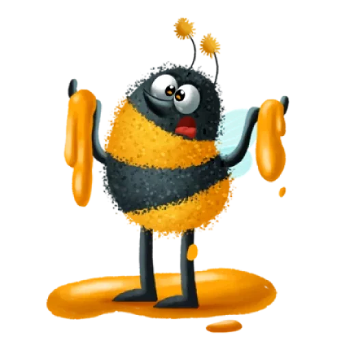 Telegram stiker «Пчелка Бзз» 🍯