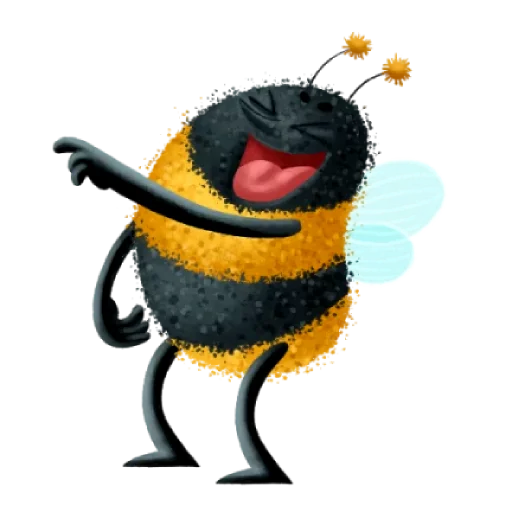 Telegram stiker «Пчелка Бзз» 😂