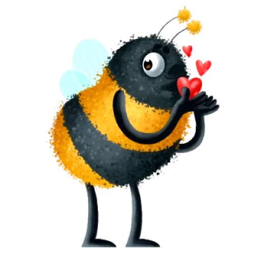 Telegram stiker «Пчелка Бзз» 😘