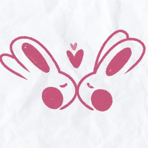 Стікер Telegram «peachy bunny» 💝