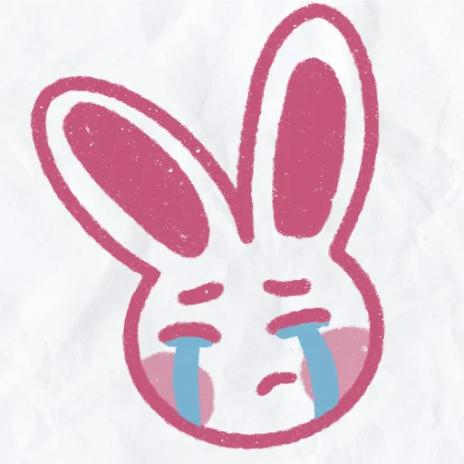 Telegram stiker «peachy bunny» 😭