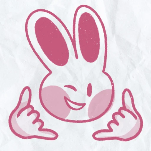 Telegram Sticker «peachy bunny » 😎