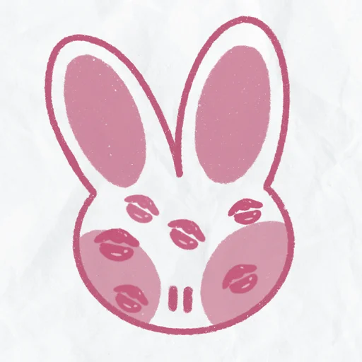 Стікер Telegram «peachy bunny» 💋