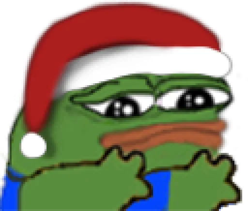Peepo Christmas emoji 😞