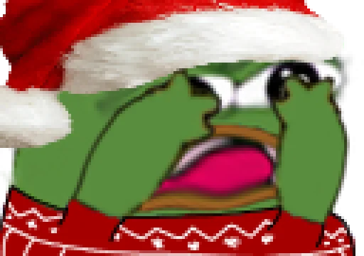 Емодзі Peepo Christmas 😲