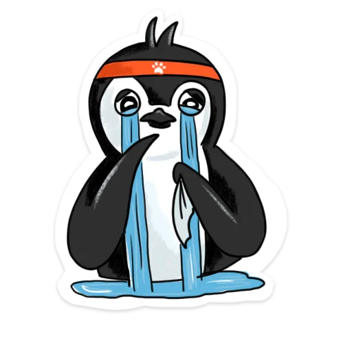 Telegram Sticker «Пингвин Валера » 😭