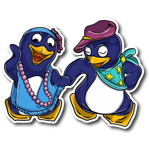 Пингвины 90-ых  emoji 💃