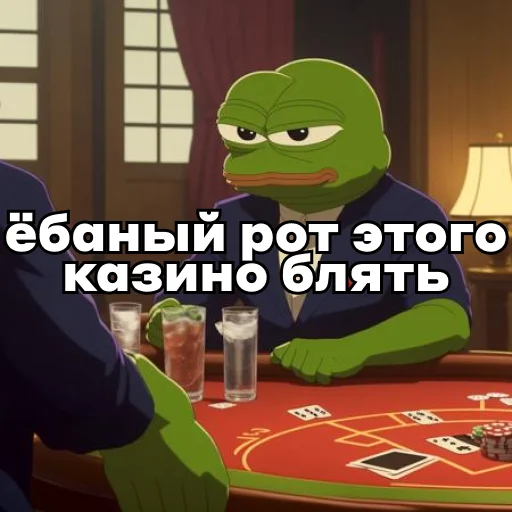 Telegram Sticker «Pepe Investor» 🎰