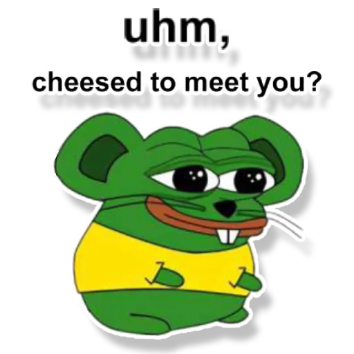 Telegram Sticker «Pepe Mouse» 👋