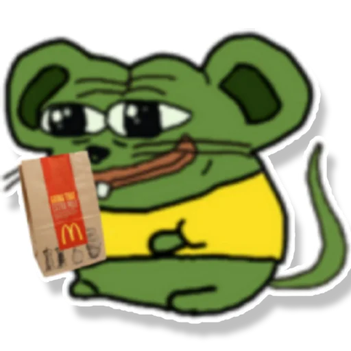 Telegram Sticker «Pepe Mouse» 🙏