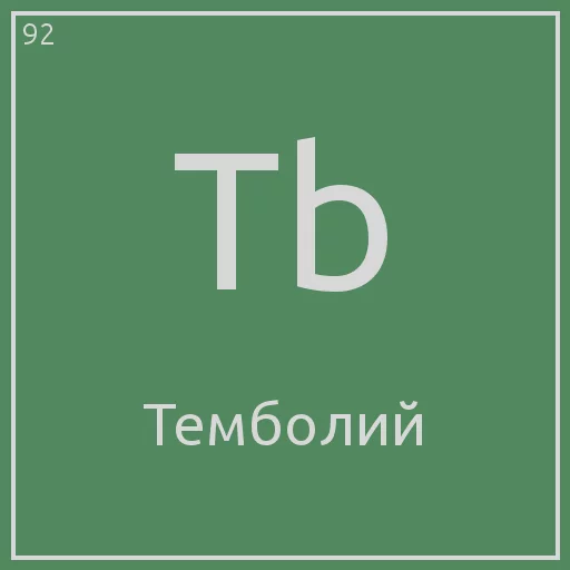 Эмодзи Periodic table 🤓
