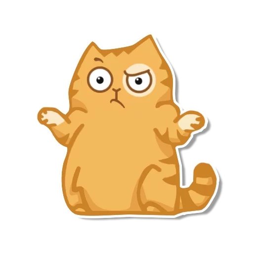 Telegram Sticker «persik _the_cat» 🙄