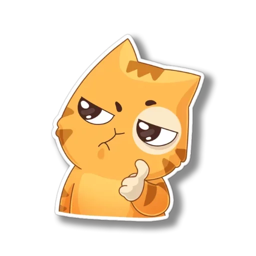 Telegram Sticker «persik _the_cat» 🤔