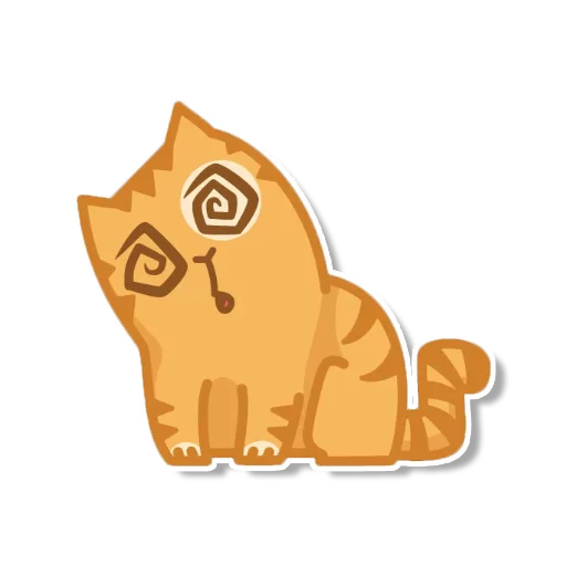 Telegram stiker «persik _the_cat» 😵