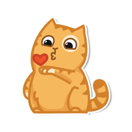 Telegram Sticker «persik _the_cat» 😘