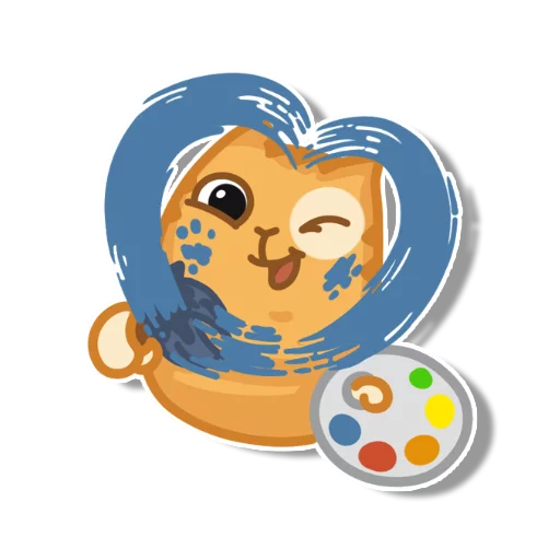 Telegram Sticker «persik _the_cat» 💙