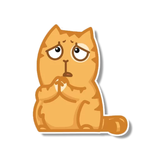 Telegram Sticker «persik _the_cat» 🙏