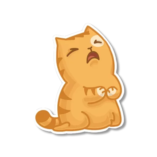Telegram Sticker «persik _the_cat» 😫