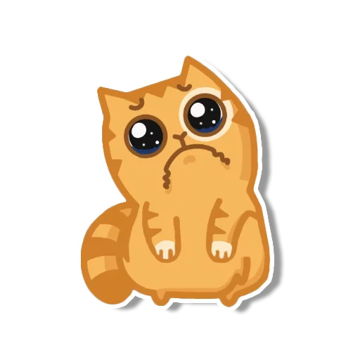 Telegram Sticker «persik _the_cat» 😭