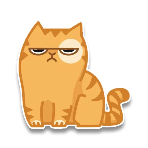 persik _the_cat stiker 😒