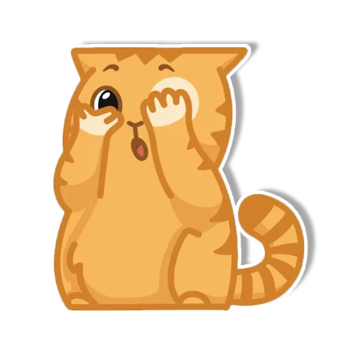 Telegram Sticker «persik _the_cat» 😨