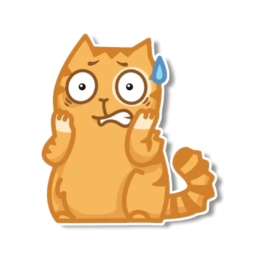Telegram Sticker «persik _the_cat» 😰