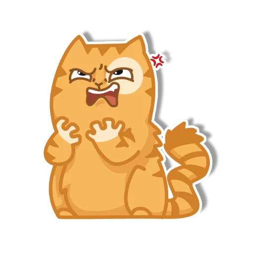 Telegram Sticker «persik _the_cat» 😡