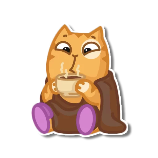 Telegram Sticker «persik _the_cat» ❄️