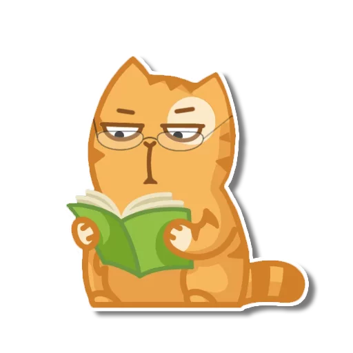 Telegram Sticker «persik _the_cat» 🤓