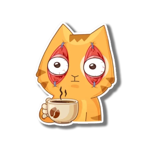 Telegram Sticker «persik _the_cat» 😮