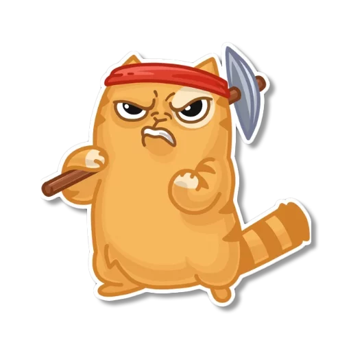 Telegram Sticker «persik _the_cat» 😠