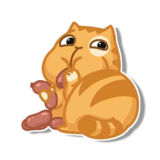 Telegram Sticker «persik _the_cat» 🍔