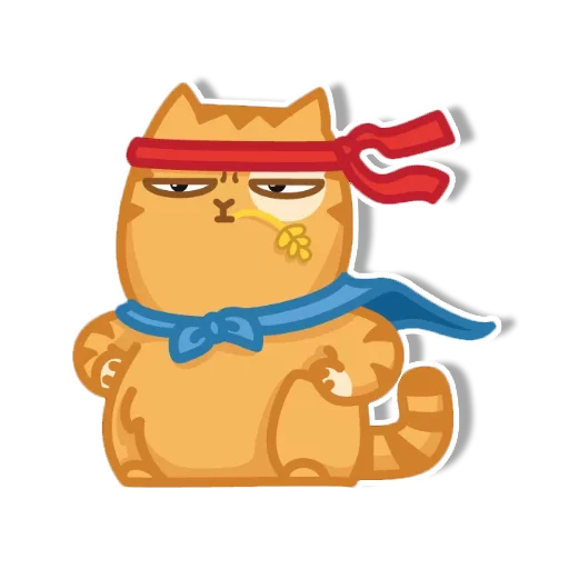 Telegram stiker «persik _the_cat» 😑