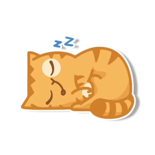 Telegram Sticker «persik _the_cat» 😴