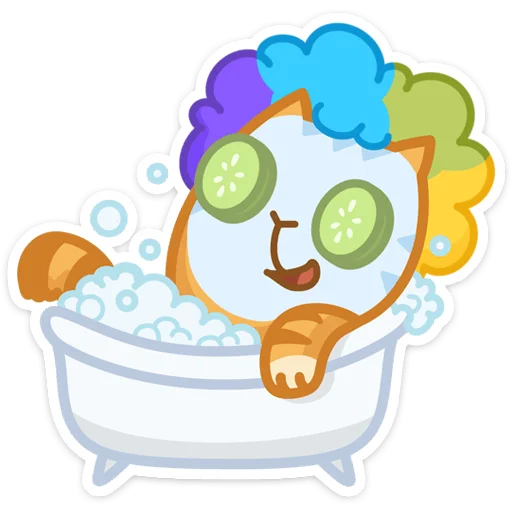 Забавный Персик emoji 🛀