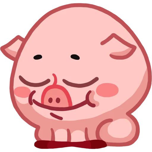 Telegram Sticker «Пак полный свинок» ☺️