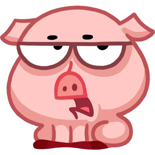 Стікер Telegram «Пак полный свинок» 
