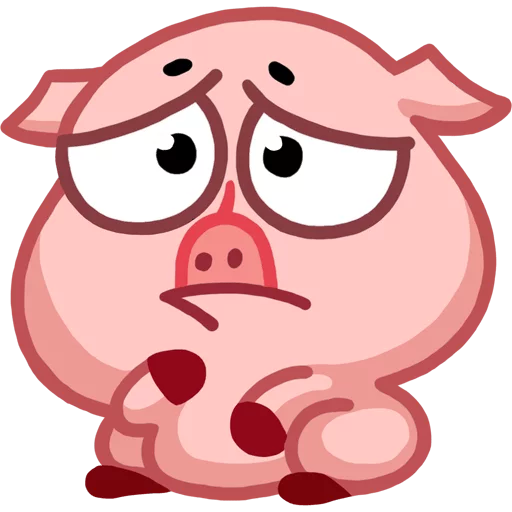Telegram stiker «Пак полный свинок» 😒