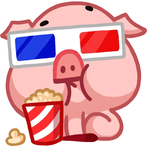 Telegram stiker «Пак полный свинок» 😎