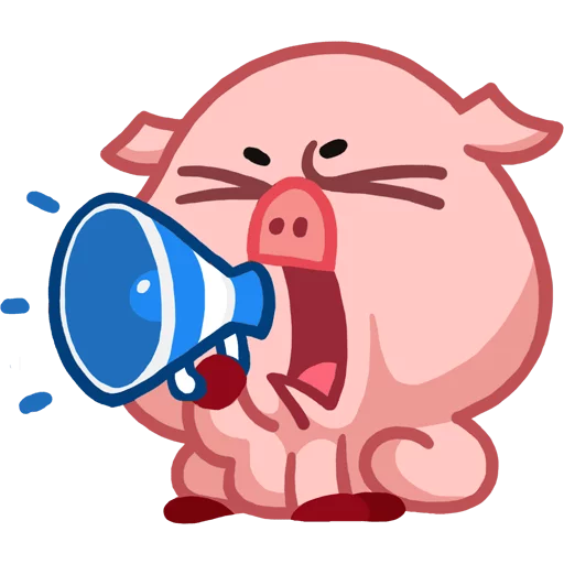 Стікер Telegram «Пак полный свинок» 📢