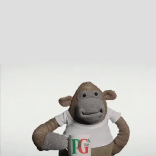 Стикер PG Tips monkey ☕️