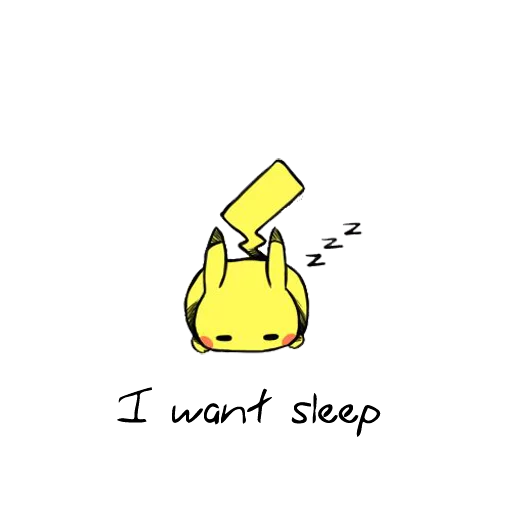Pikachu emoji 😴