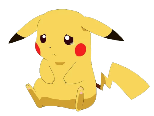 Pikachu emoji 😢