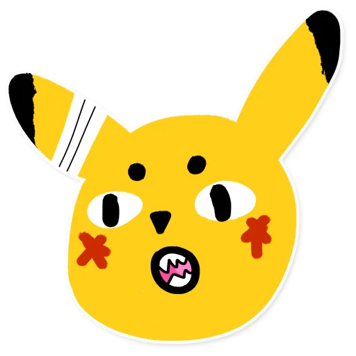 Стикер Telegram «Pikachu loves Cookie» 😮