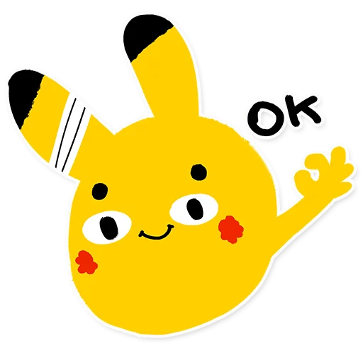 Telegram stiker «Pikachu loves Cookie» 👌